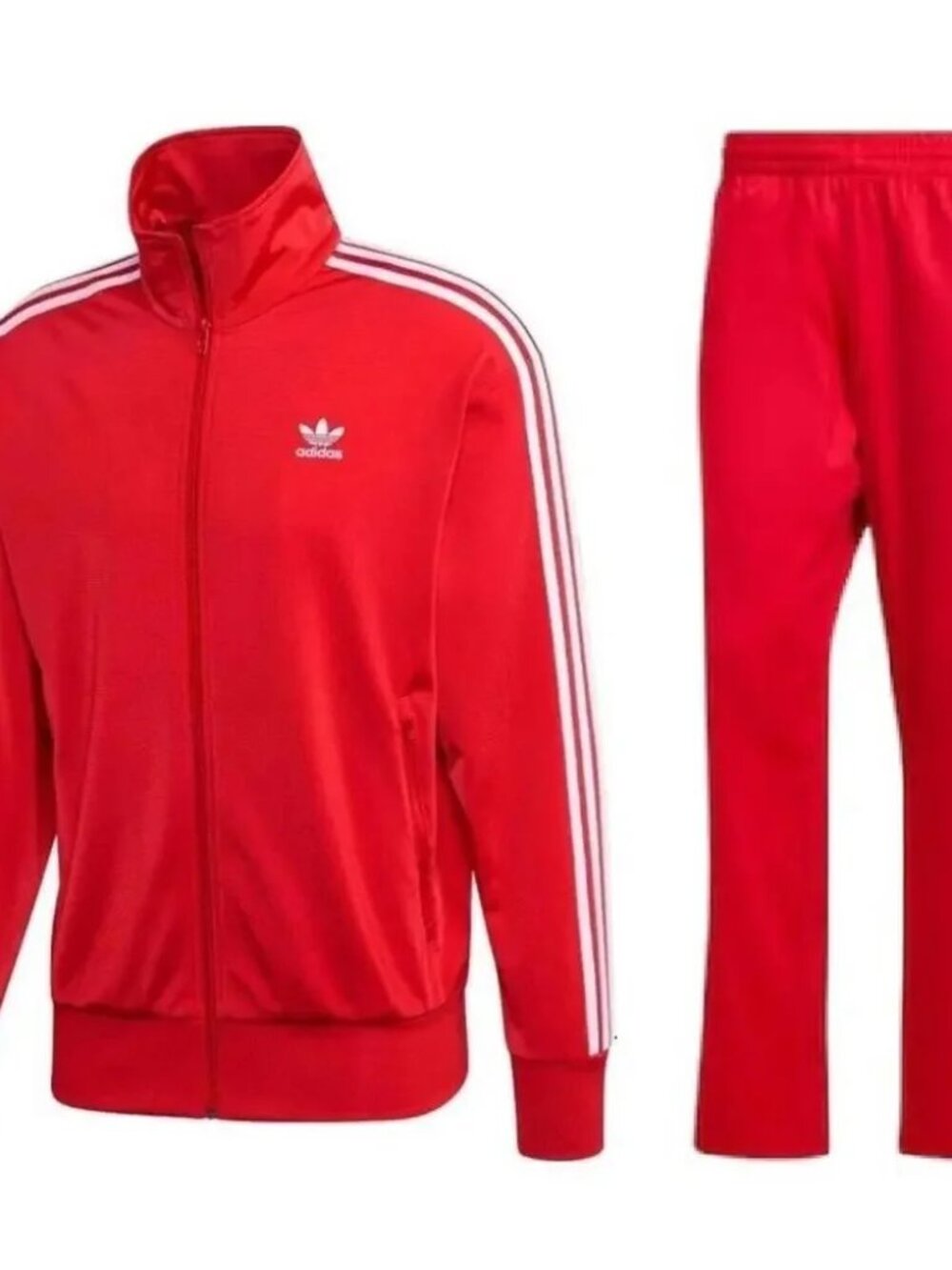 Adidas Originals Firebird Track Suit Jacket & Pants RED Men’s Size LARGE L NWT